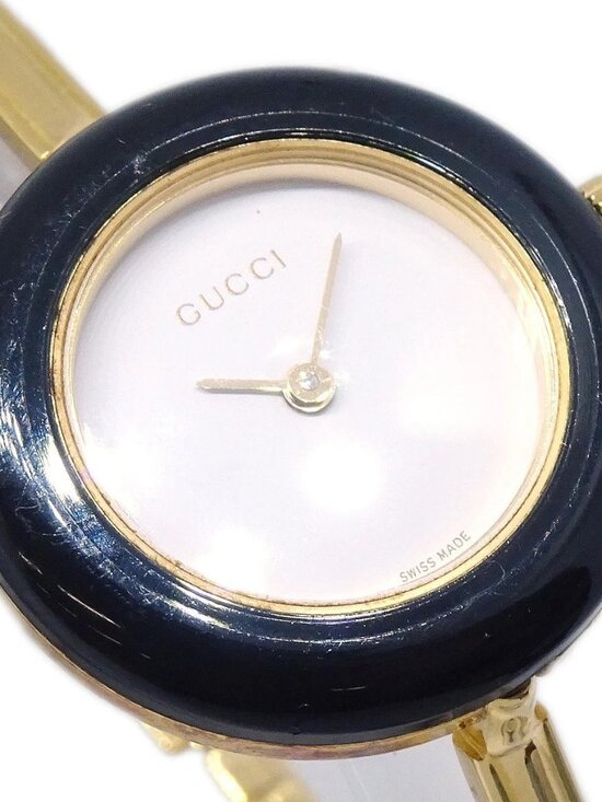 Gucci 11/12.2 Change Bezel Chameleon Quartz Watch SS 117912 main image 8